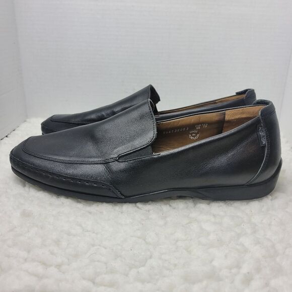 Mephisto Edlef Men\'s Slip On Loafer Size 13  Smooth Black Leather Shoes